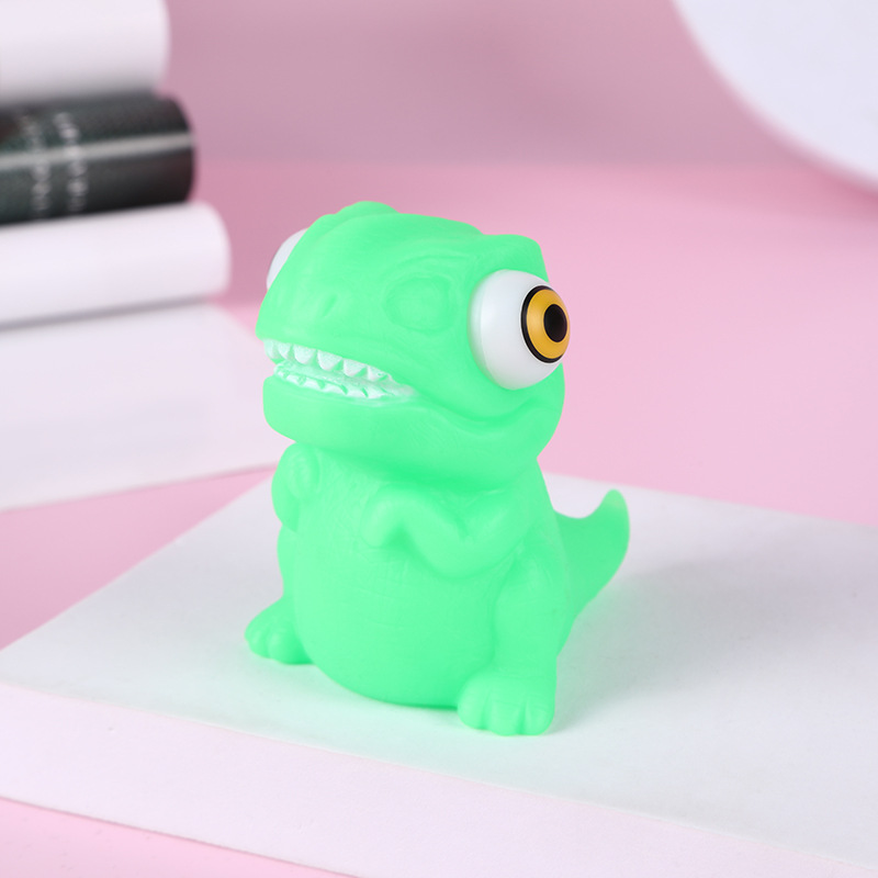 Picture of Cross-border cartoon factory direct decompression animal squeeze doll decompression pinch music stare eye vent toy