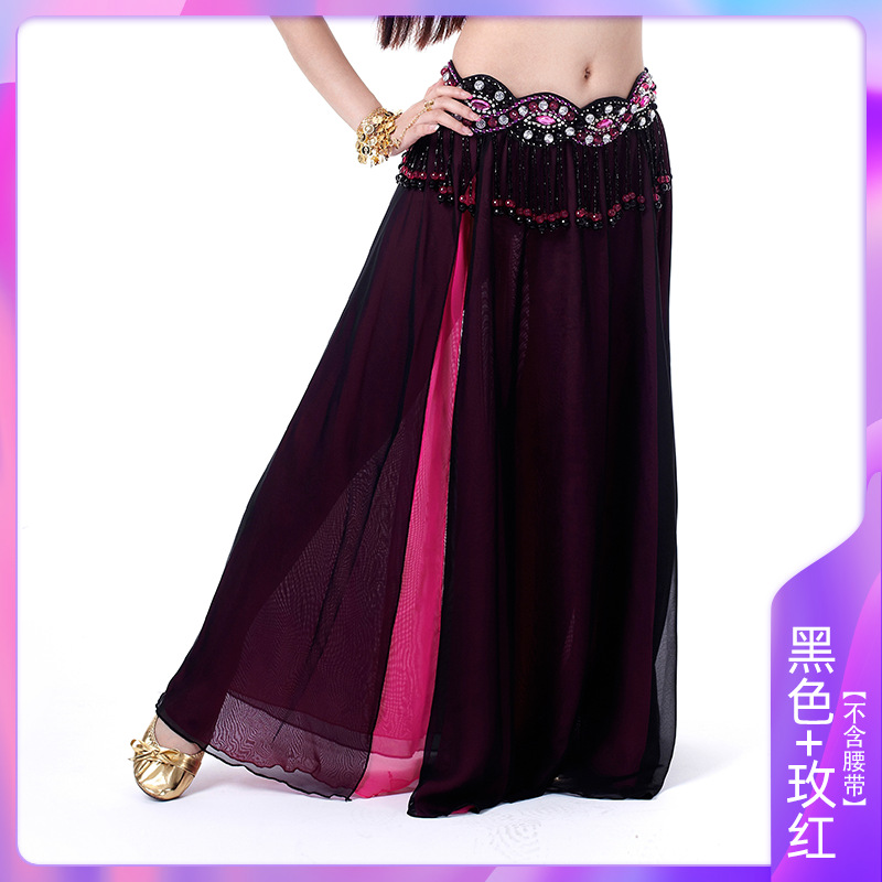 Picture of Double Split Chiffon Dress Belly Dance Sexy Dress Dance Dress Belly Dance Stage Performance Dress