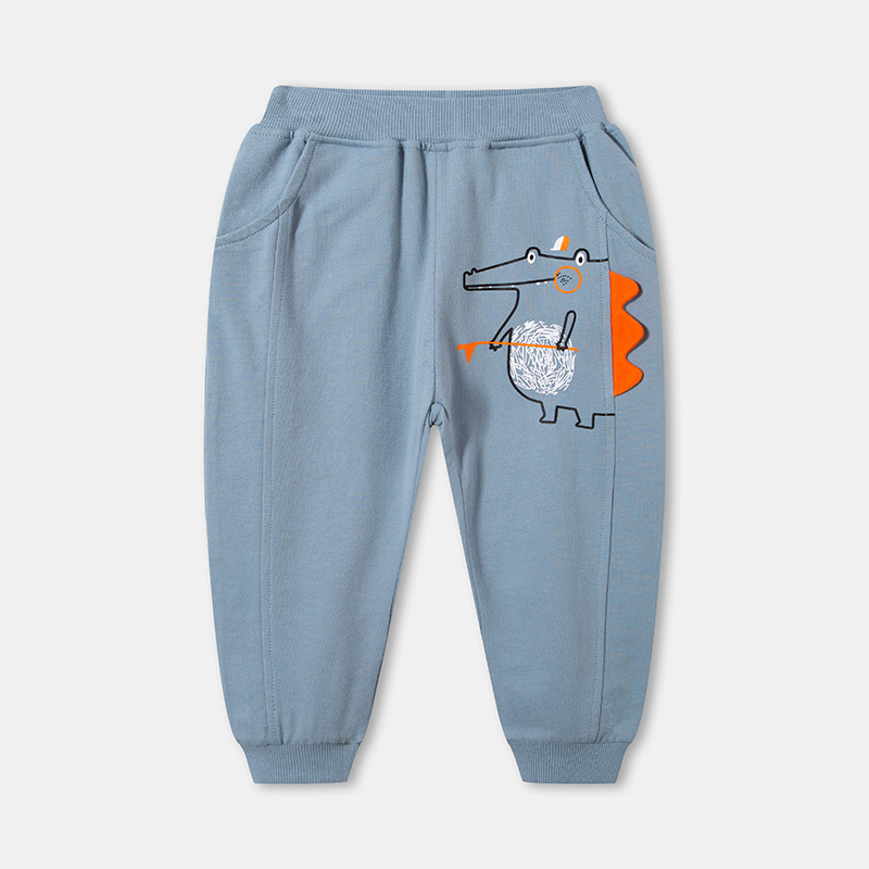 Picture of 2025 Trendy New Autumn Clothing Children's Trousers Baby Casual Pants Cartoon Pattern Dinosaur Boys Pants Dropshipping