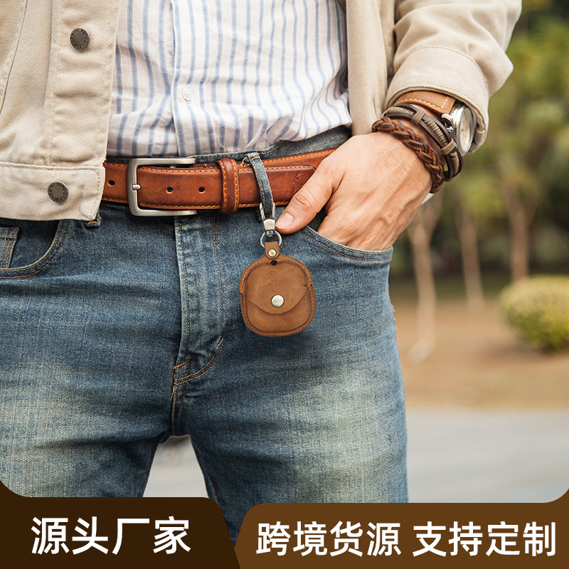 Picture of Suitable for Samsung buds pro protective case leather wireless bluetooth earphone case all-inclusive hook convenient leather case