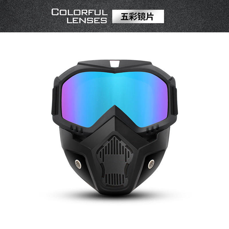 Picture of Retro Harley motorcycle mask riding goggles Harley mask windproof mirror off-road vehicle sports helmet mask