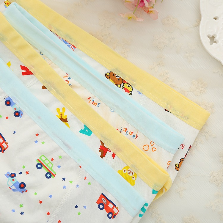 Picture of Combed 95% cotton children's underwear boys' triangle underwear children's baby shorts stall first-hand supply