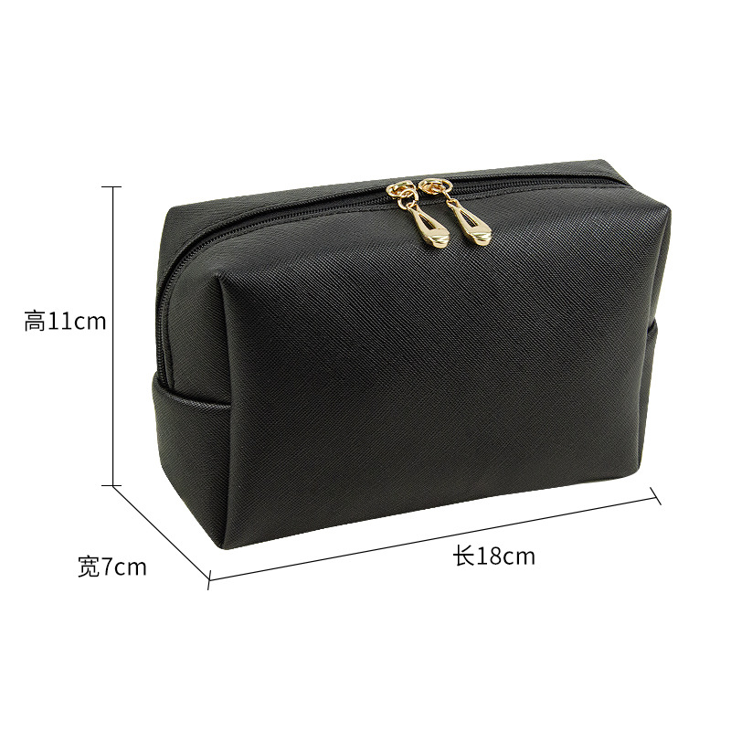 Picture of High Beauty Value Double Zipper Pillow Cosmetic Bag Portable Waterproof Large Capacity Portable Travel Skincare Wash Storage Bag