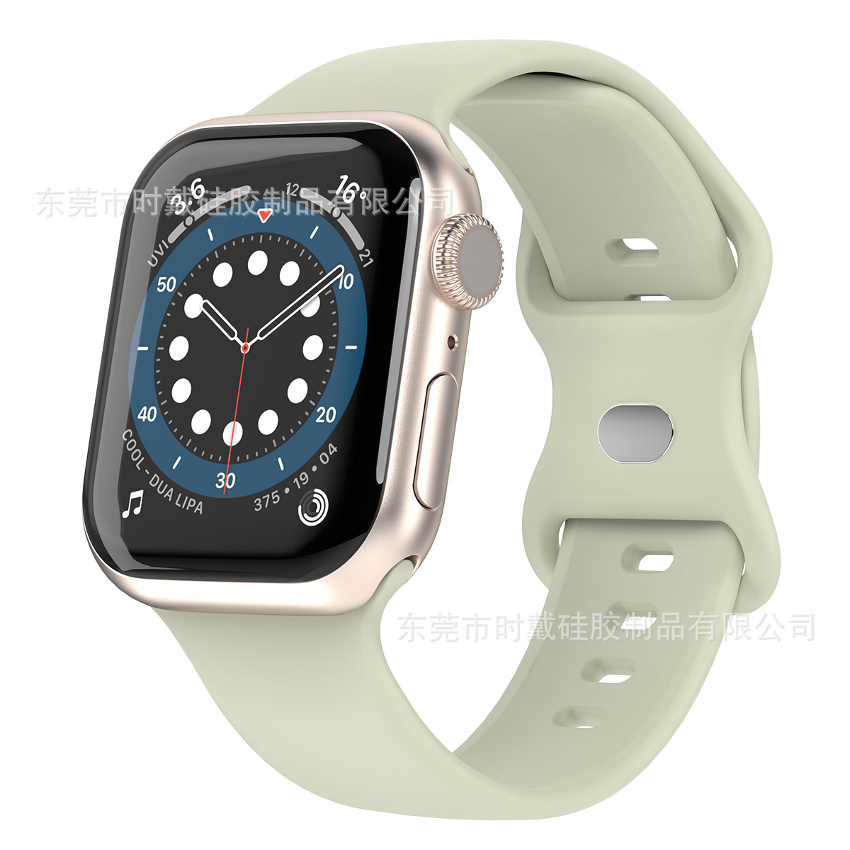 Picture of strap Watch 8 generation/Ultra/SE solid color silicone buckle iwatch strap