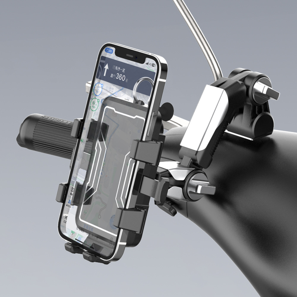 Picture of Bicycle mobile phone bracket electric car motorcycle takeaway outdoor riding mountain shockproof navigation bracket wholesale manufacturers
