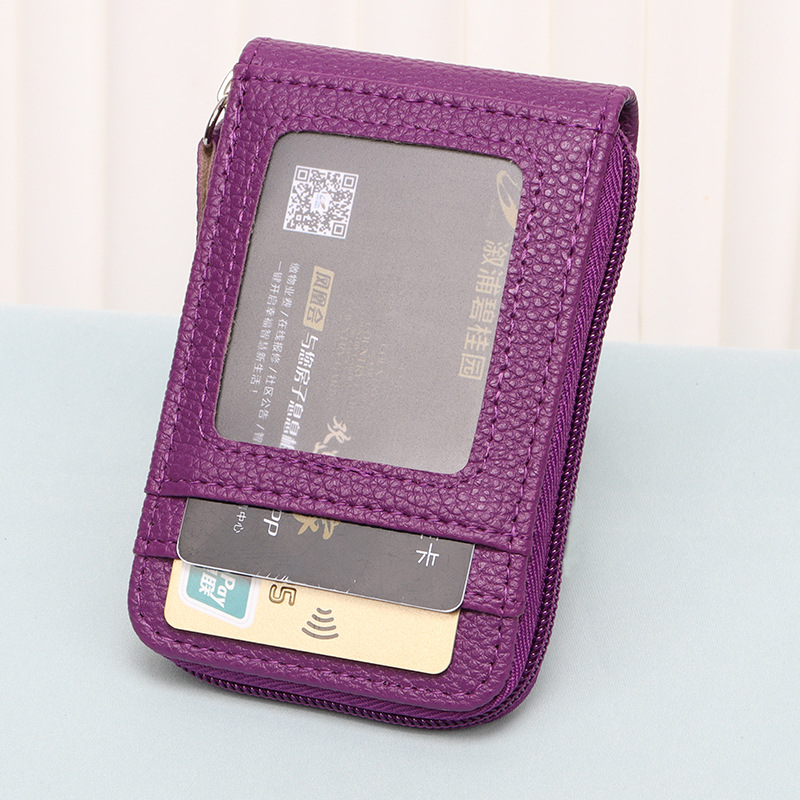 Picture of Cross-border New Arena Card Bag Korean-style Portable Women's Short Bank Card Holder Business Card Holder Vertical Zipper Clutch
