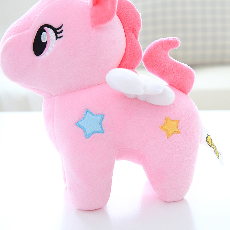 Picture of Angel Unicorn Doll Pony Plush Toy Girl's Heart Doll Lie-Lie Pillow ins Cyber Celebrity Doll