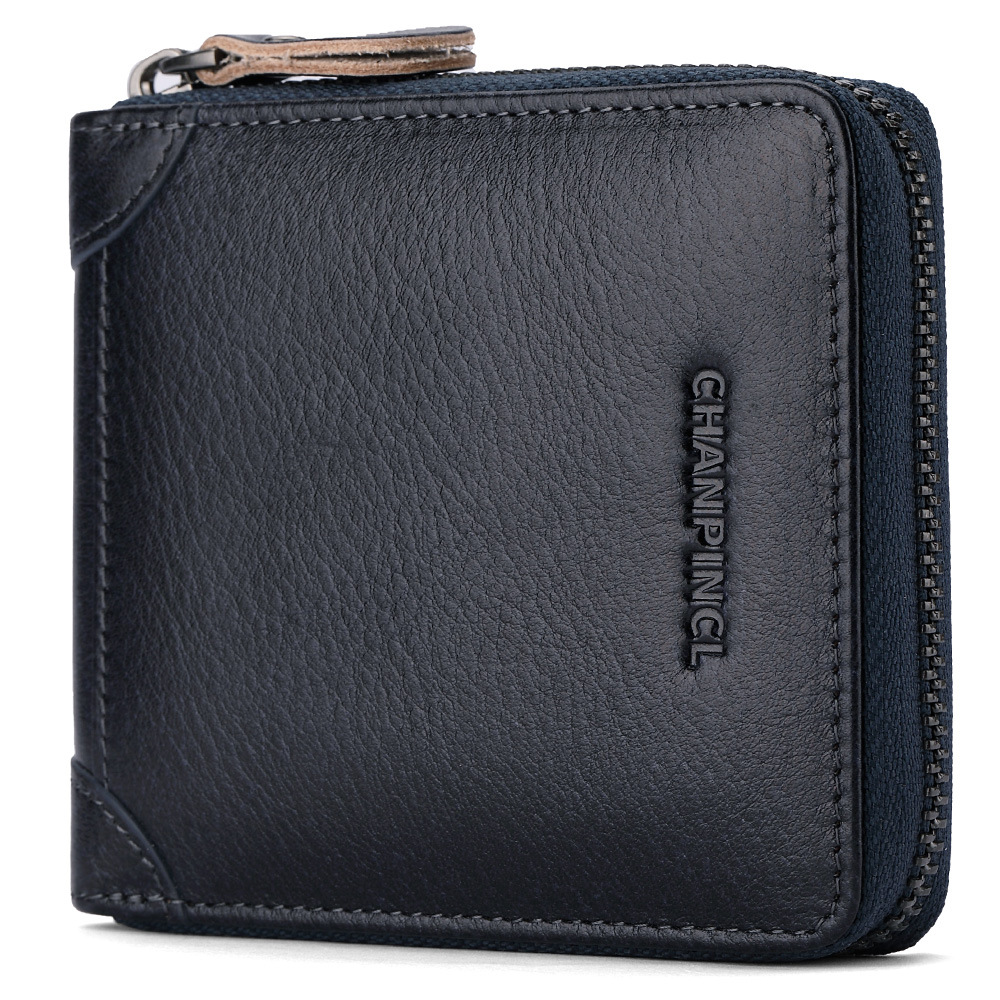 Picture of Cross-Border Delivery C Brand Boxed Men's Wallet First-Layer Cowhide Coin Bag Zipper Wallet Horizontal Multi-Functional Wallet