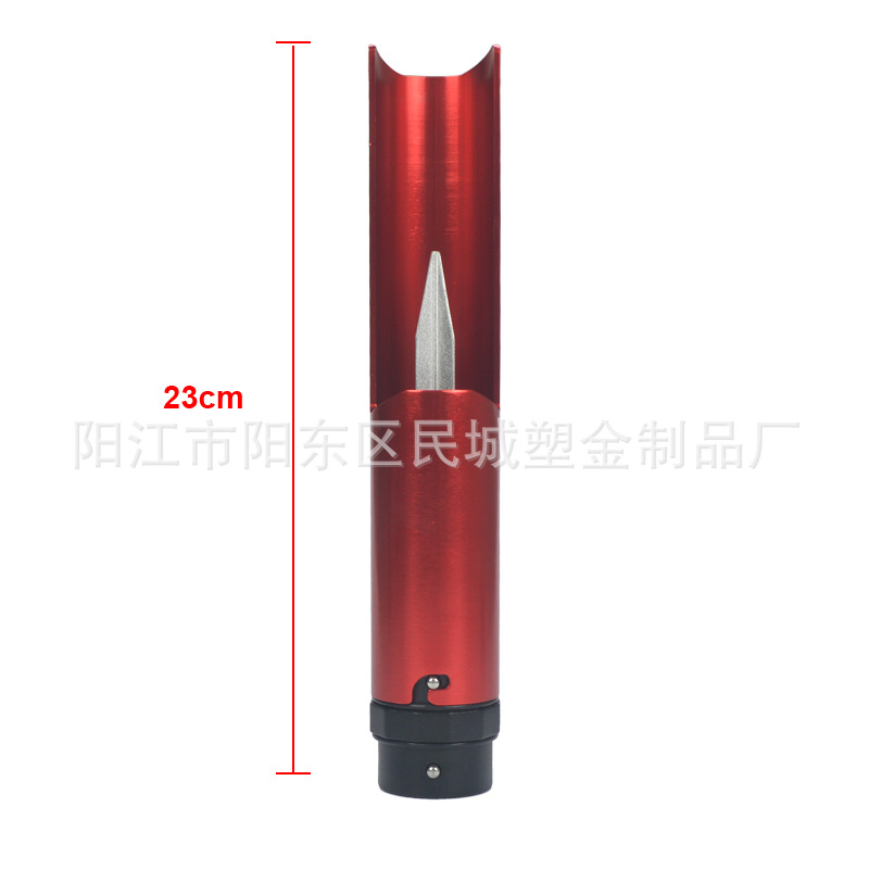 Picture of New extended version of fishing gear three-edged all-aluminum alloy sea rod bracket ground insertion tube fishing rod battery bracket