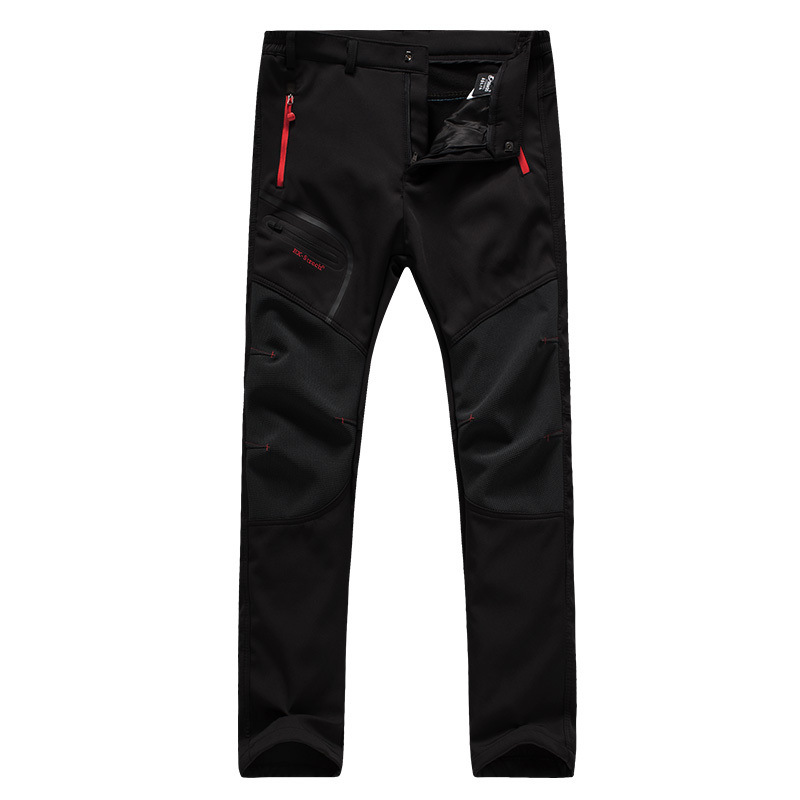 Picture of Outdoor Rush Pants Men's and Women's Autumn and Winter Velvet Thickened Windproof Waterproof Large Size Warm Fleece Climbing Ski Pants