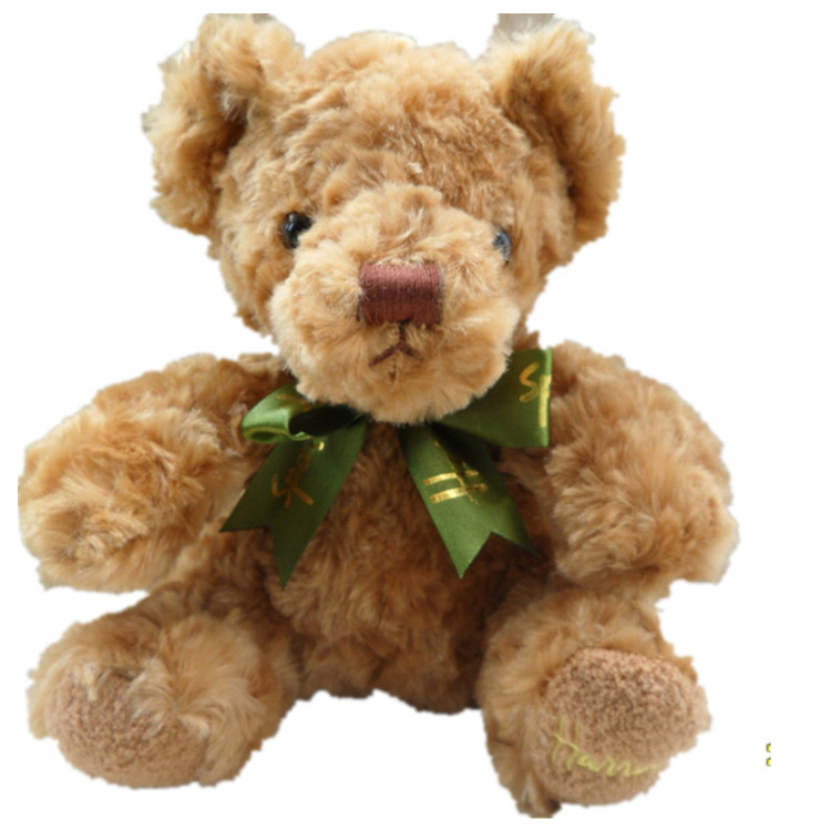 Picture of Small Recording Ribbon Meng Bear Short Plush Toy Embossed Curly Teddy Bear Doll
