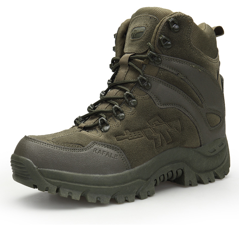 Picture of Wholesale Autumn Foreign Trade Large Size High-Top Outdoor Combat Boots Delta Hiking Shoes Camping Desert Boots Military Tactics