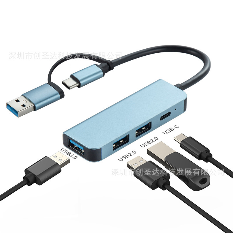 Picture of Expansion dock Type c 3.0hub octave 1 laptop tablet dual-head 2-in -1 splitter with audio