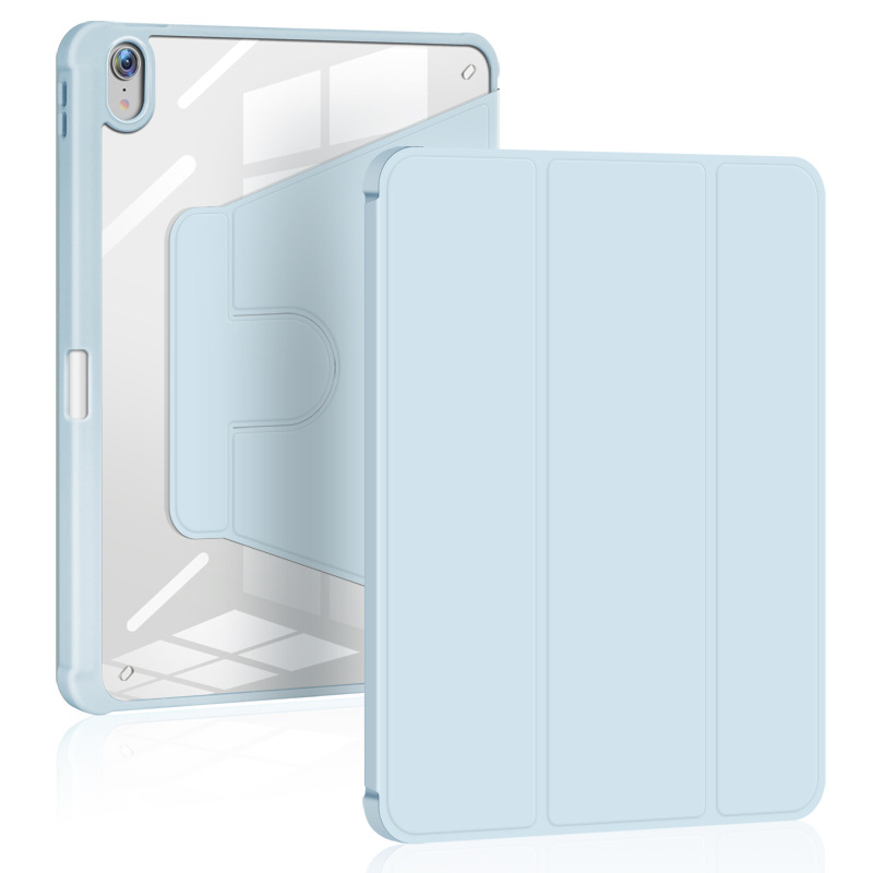Picture of Applicable ipad10 generation rotating protective sleeve multi-gear adjustment 10.2/10.9/miniTPU pen slot 360 leather case