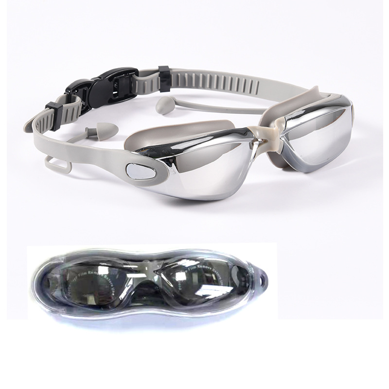 Picture of in stock factory direct wholesale adult anti-fog swimming goggles myopia swimming goggles racing swimming glasses silicone swimming goggles
