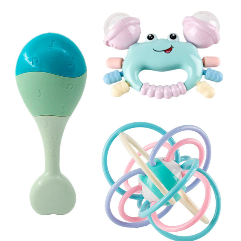 Picture of Hand Rattle Baby Toy 0-1 Year Old Tooth Gel Boiled Baby Newborn Rattle Early Education Children Soothing Early Education