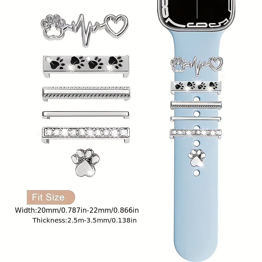 Picture of For Apple Watch Watch Universal Silicone Strap Oil Drop Cat Paw Decoration