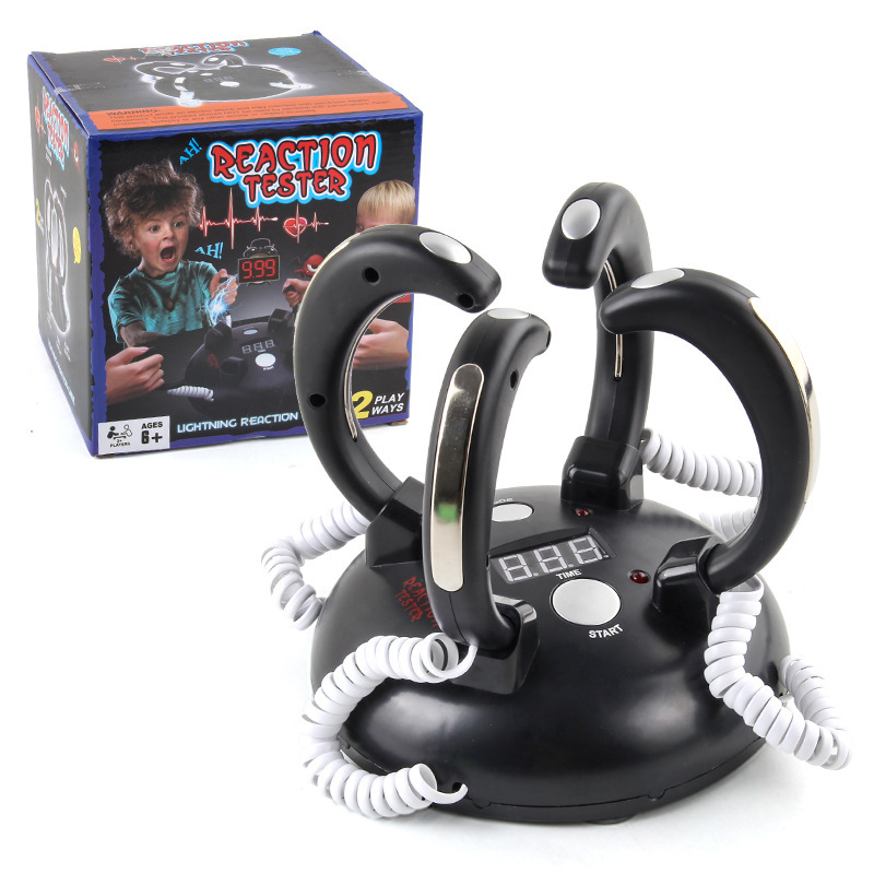 Picture of New Strange Ancient Roman Lie Detector Trick Toy Multi-person Party Spoofs Sound and Light Electric Shock Bite Finger Lie Detector