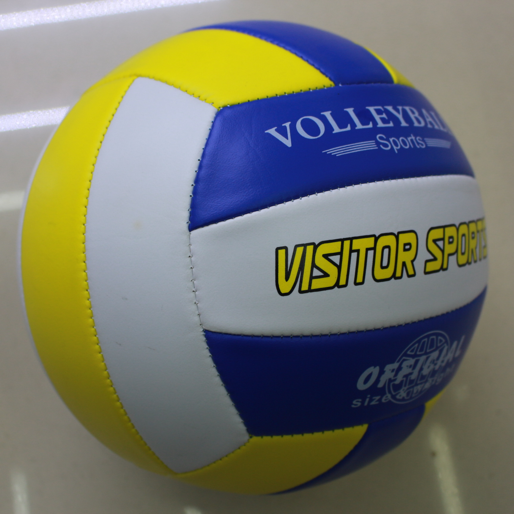 Picture of Authentic No.5 yellow blue white foam volleyball senior high school entrance examination standard competition soft volleyball large quantity discount can be issued on behalf