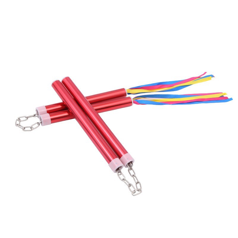 Picture of Factory wholesale aluminum alloy nunchakus ribbon aluminum alloy nunchakus children training nunchakus performance nunchakus