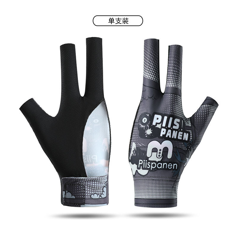 Picture of Billiards Gloves Professional Snooker Men's Three-Finger Full-Finger Ice Silk Breathable Non-Slip Left-Hand Single Pool Gloves Women
