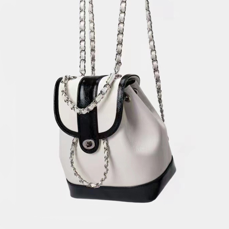 Picture of New Ins Korean Niche Small Fragrance Chain Backpack Student Work Clothing Versatile Backpack 8375 #