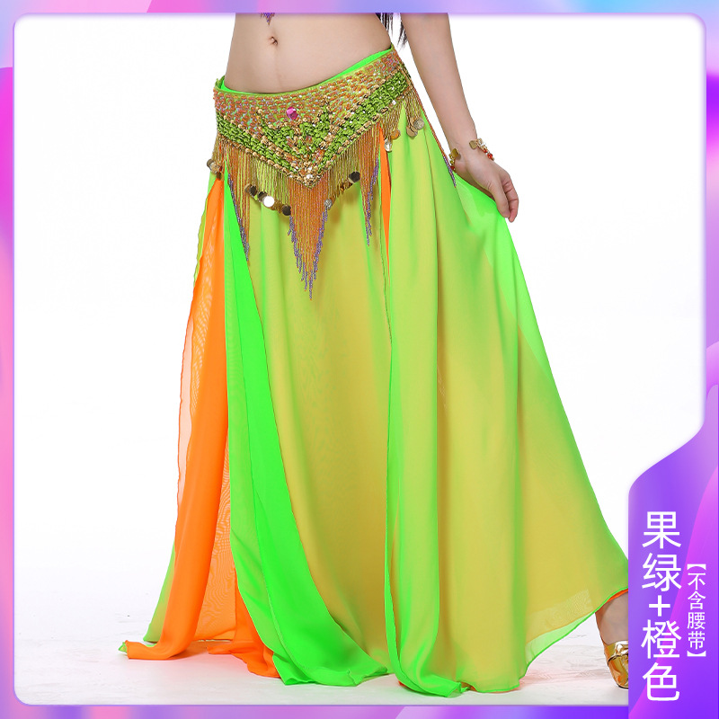 Picture of Double Split Chiffon Dress Belly Dance Sexy Dress Dance Dress Belly Dance Stage Performance Dress