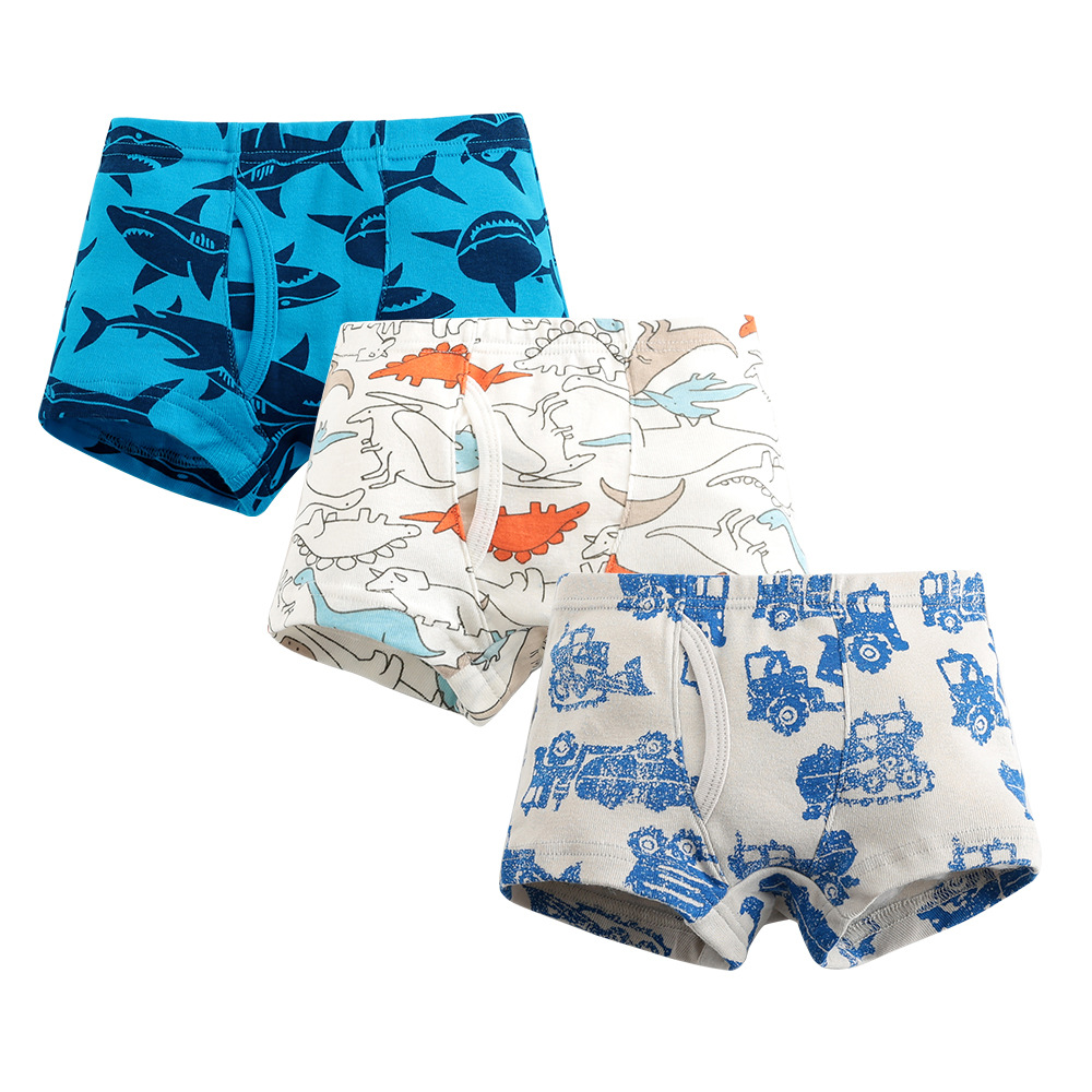 Picture of European and American boys boxer pants threaded cotton children's underwear boys boxer pants baby children's shorts wholesale