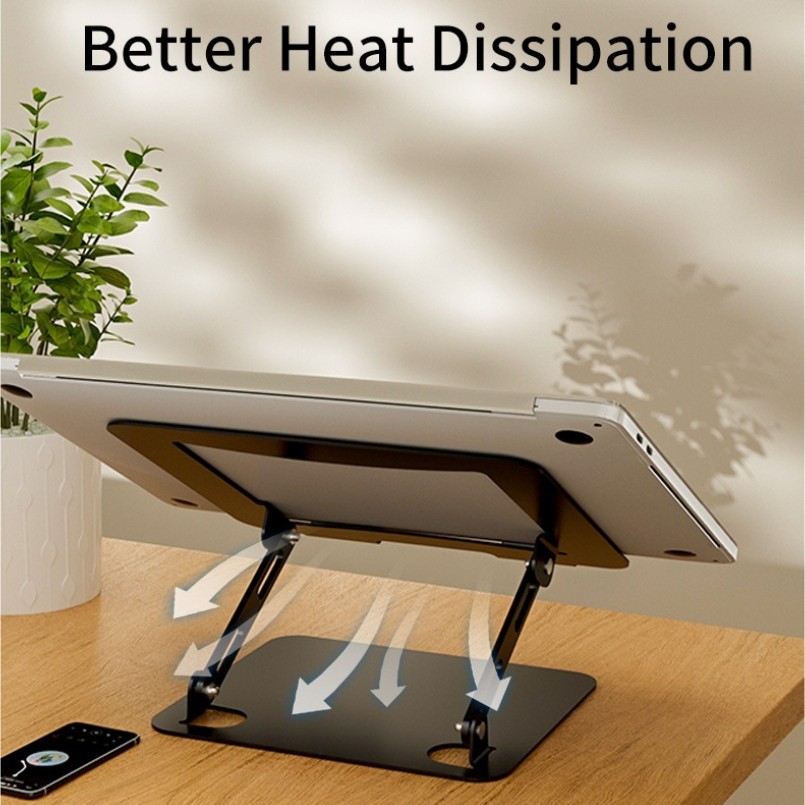 Multifunctional Metal Desktop Folding Laptop Cooling Bracket Storage Tablet Laptop Stand