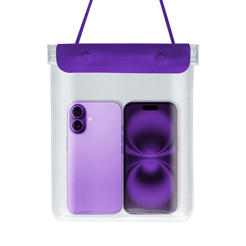 Picture of Large Mobile Phone Waterproof Case Transparent Waterproof Mobile Phone Bag Rider Takeout Special Touch Screen Rechargeable Mobile Phone Waterproof Bag