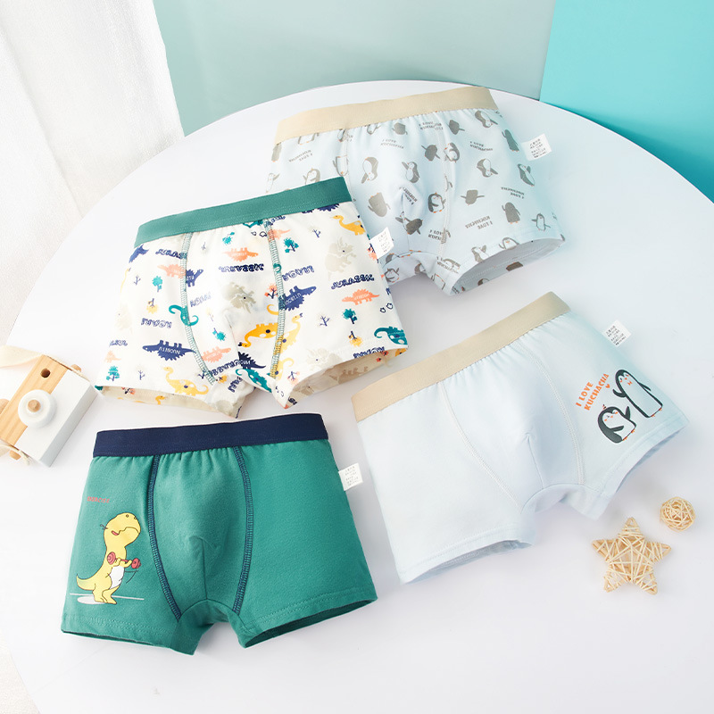Picture of Children's Underwear Boys' Pure Cotton Boxer Shorts Boys' Baby Children's Underwear Underwear