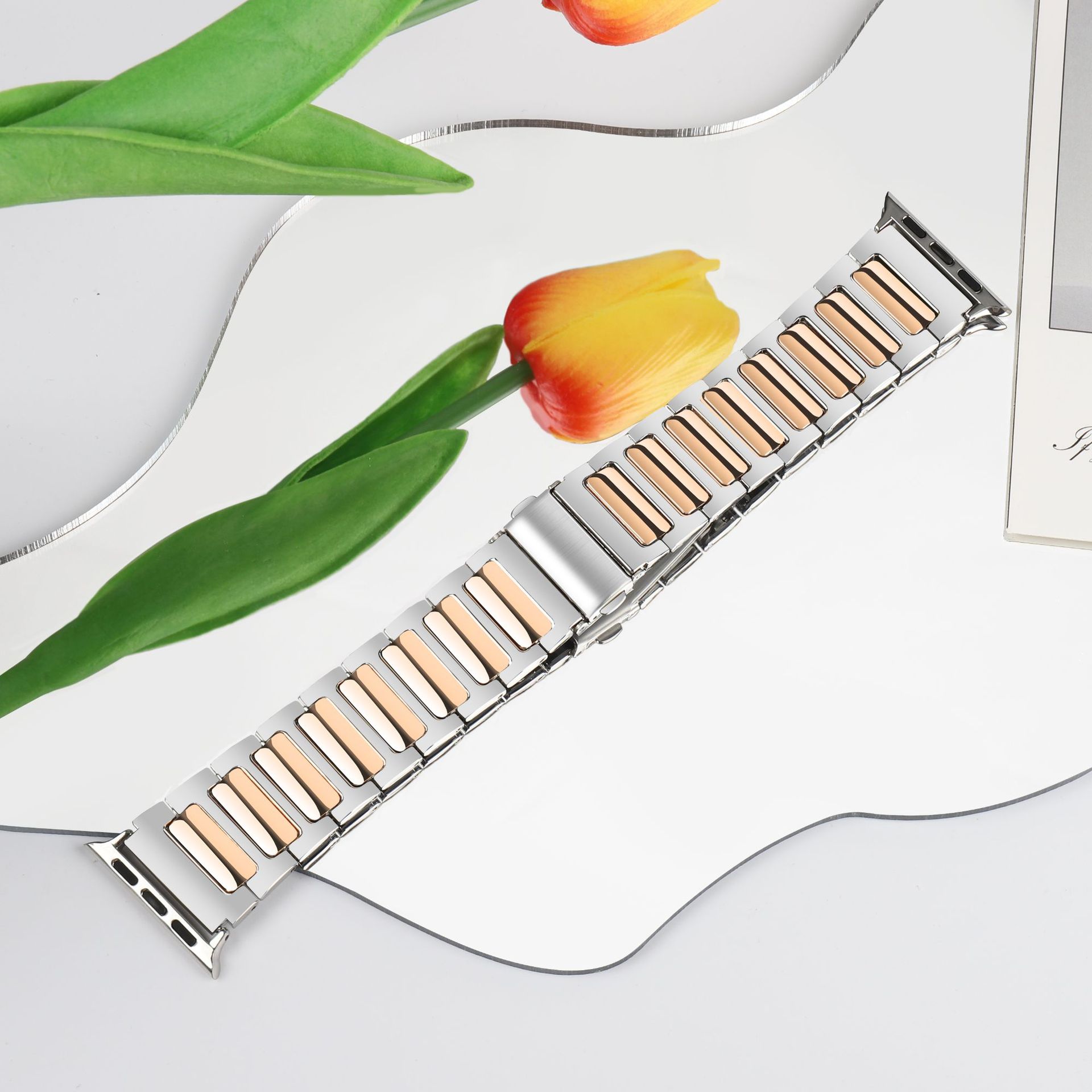 Picture of For Apple Watch Strap Tooling Metal Apple iwatch1-10 Generation Ultra2 Folding Buckle Strap