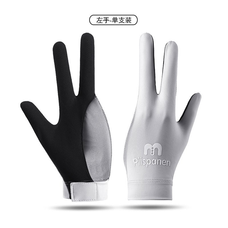 Picture of Billiards Gloves Professional Snooker Men's Three-Finger Full-Finger Ice Silk Breathable Non-Slip Left-Hand Single Pool Gloves Women