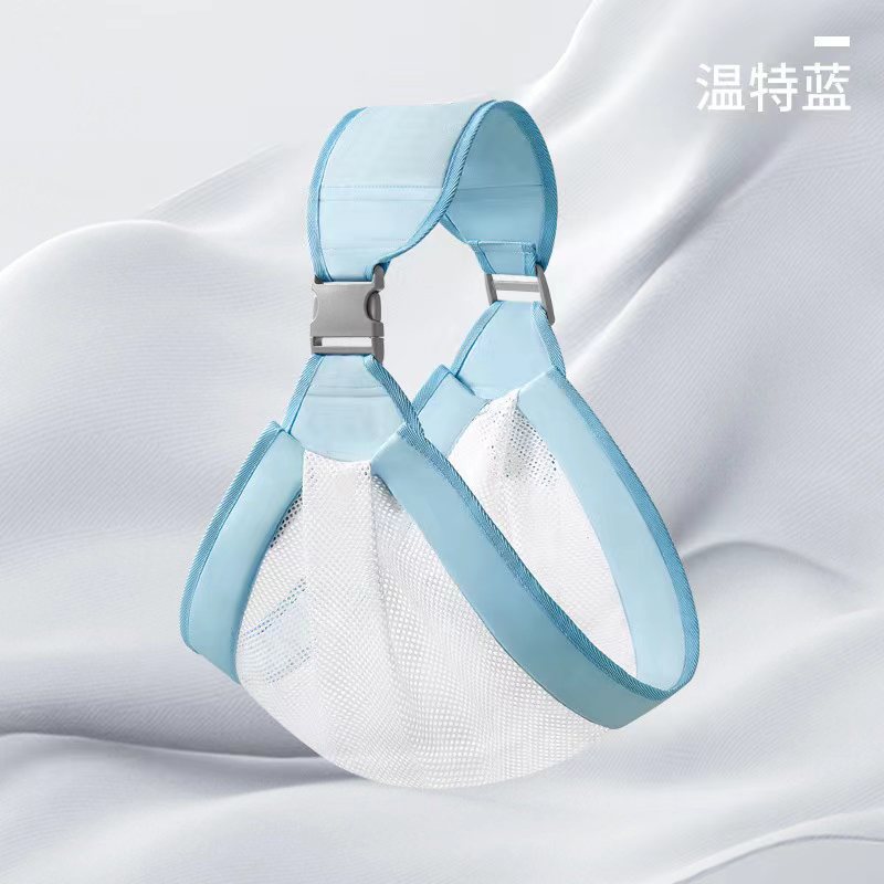 Picture of Newborn Portable Strap Baby Horizontal Front Hug Baby Waist Stool for Going Out Simple Single Shoulder Lightweight Towel Hug Baby Artifact