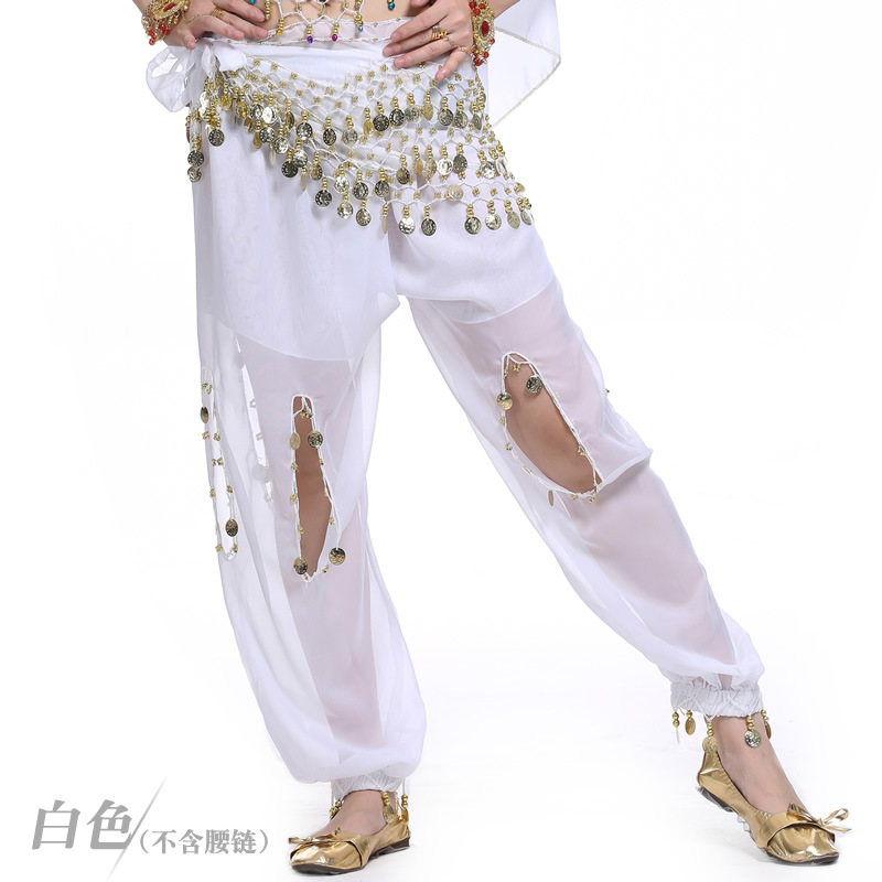 Picture of Dancer coin hanging knickers belly dance performance stage focus super stunning hollow performance dance pants dance pants