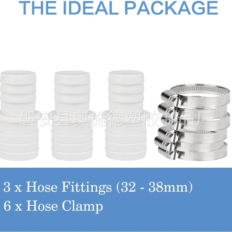 Picture of Pool Hose Fitting 32mm Replacement Cuff Vacuum Hose Threaded Cuff Pool Cleaning Tool Accessories