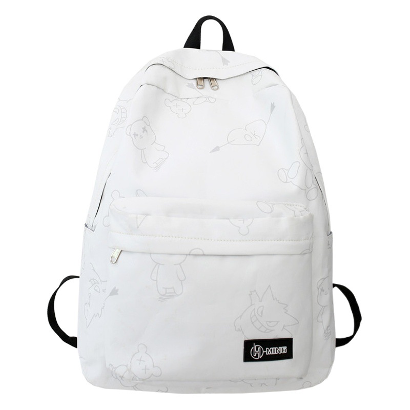 2023 New Fashion Brand Printed Reflective Backpack Men's Ruiying Harajuku High School Student Schoolbag Travel Backpack