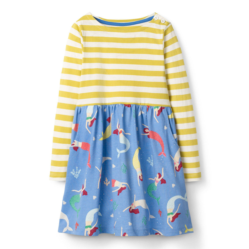 Picture of Girls dress autumn new children's clothing Europe and the United States wholesale long sleeve student skirt children's skirt a generation of hair