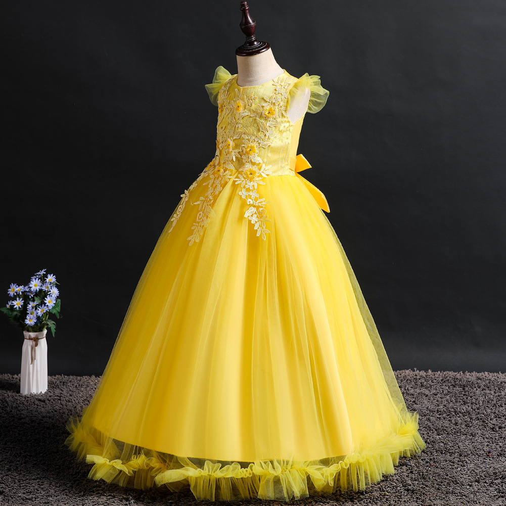 Picture of New Explosions Girls Dress children's Wedding Dress Flower Princess Dress Dress children's Dress children