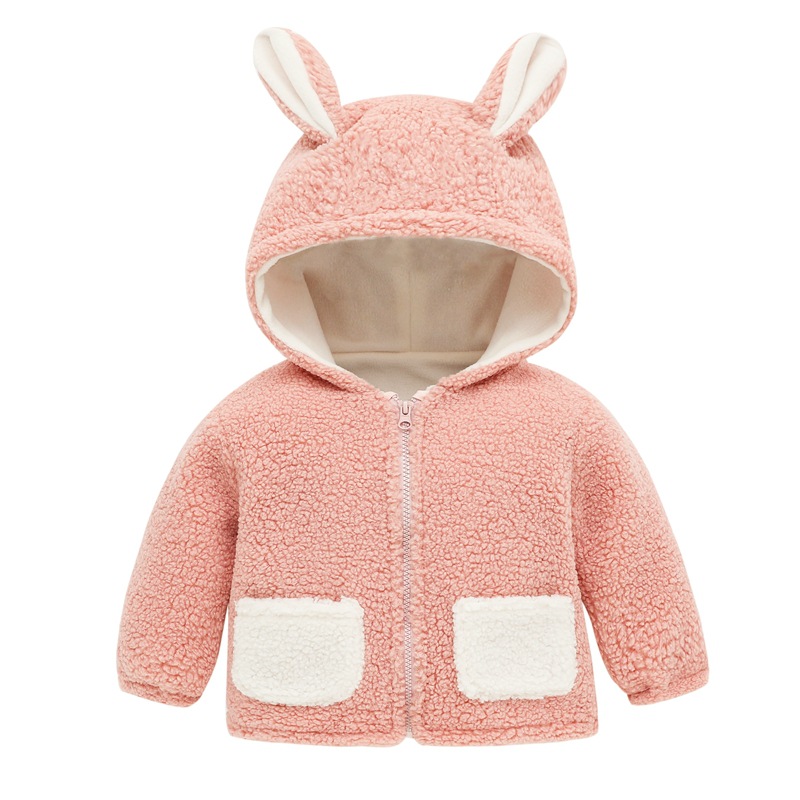 Picture of Children's Coat Boys' and Girls' Coat Baby's Autumn and Winter Clothes Going Out fleece-lined Cotton Clothes Baby Clothes Cardigan Children's Clothes