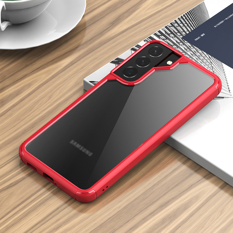 Picture of Suitable for Samsung S22 Mobile Phone Case Anti-Fall Galaxy S22 Ultra Protective Cover Transparent S22Plus Mirror Anti-Scratch