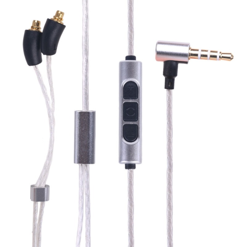 Picture of Applicable to Xie Lantu Headset MMCX Interface Silver Plated Headphone Line SE215 SE535 SE846 IE900 Audio