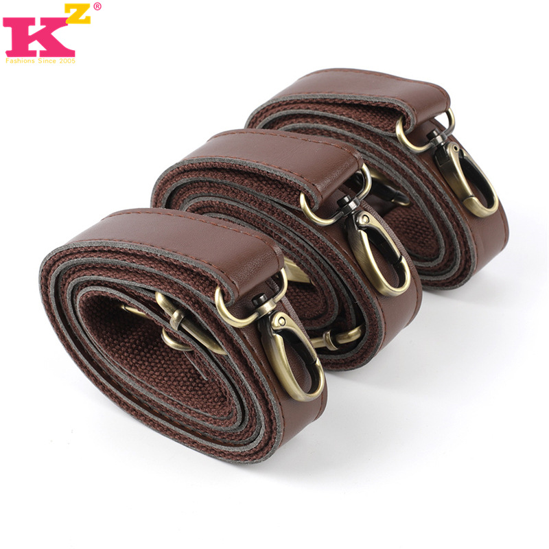 in stock Wholesale Ultrafilm Leather Sticker Canvas Leather Bag Strap 2.5cm Lug Adjustable Crossbody Shoulder Bag Strap Accessories