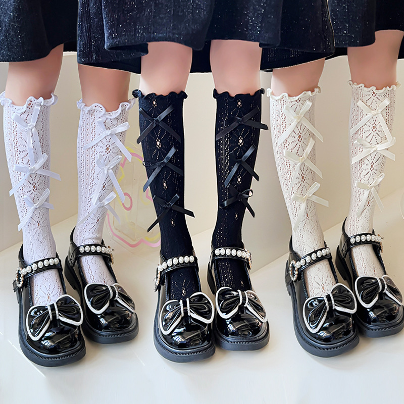 Children's Socks Female Little Flower Jk Lolita Thin Princess Socks Long Baby Socks Manufacturer Wholesale Princess Style