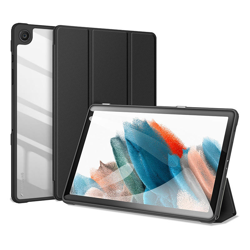 Picture of For Samsung TabA9Plus Flat Protective Case Wholesale Acrylic Transparent Trifold Flip Leather Case Lightweight