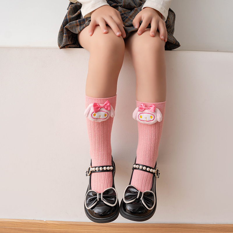 Picture of Children's cartoon socks boys and girls tube socks three-dimensional doll cute kulomi doll pile socks manufacturers wholesale