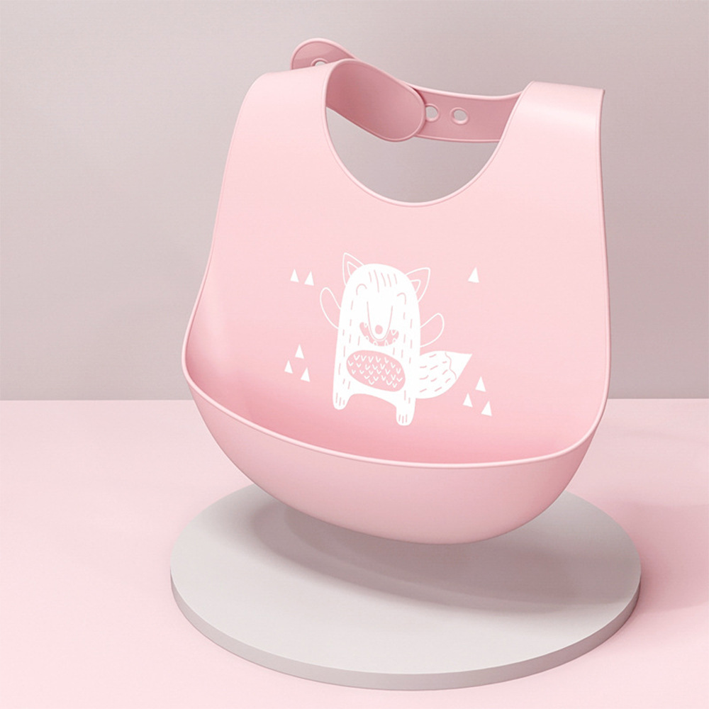 Picture of Baby Dining Bib Stereo Silicone Baby Waterproof Super Soft Food Food Bucket Children Children's Slippery Bucket Wash-Free Cross-Border