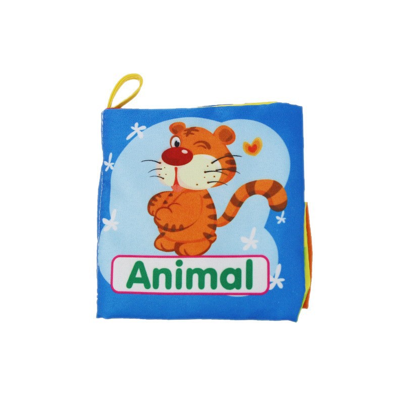 Picture of 34 cross-border newborn early education Enlightenment baby baby cloth book ringing paper BB whistle tear not to rot three-dimensional cloth book