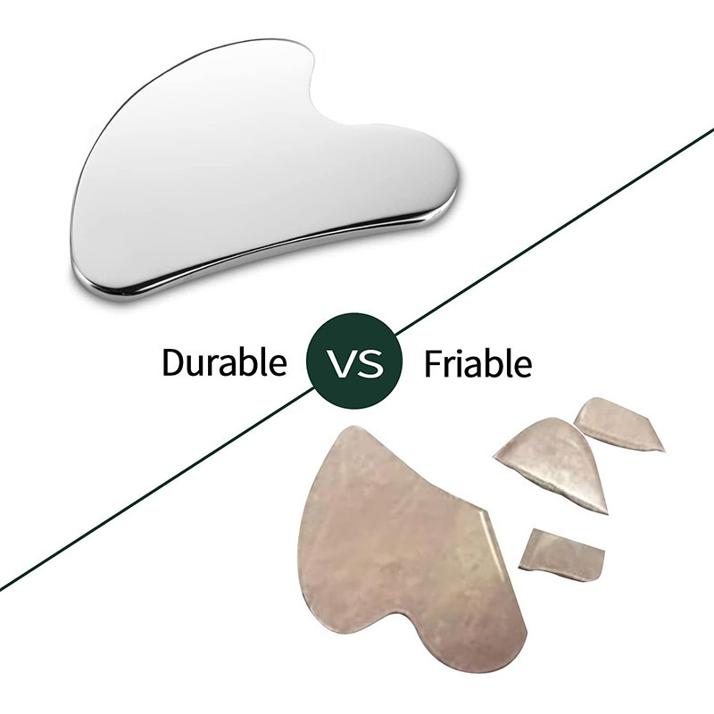 Picture of 304 stainless steel scraping plate massager V face lifting peach heart-shaped fascia knife
