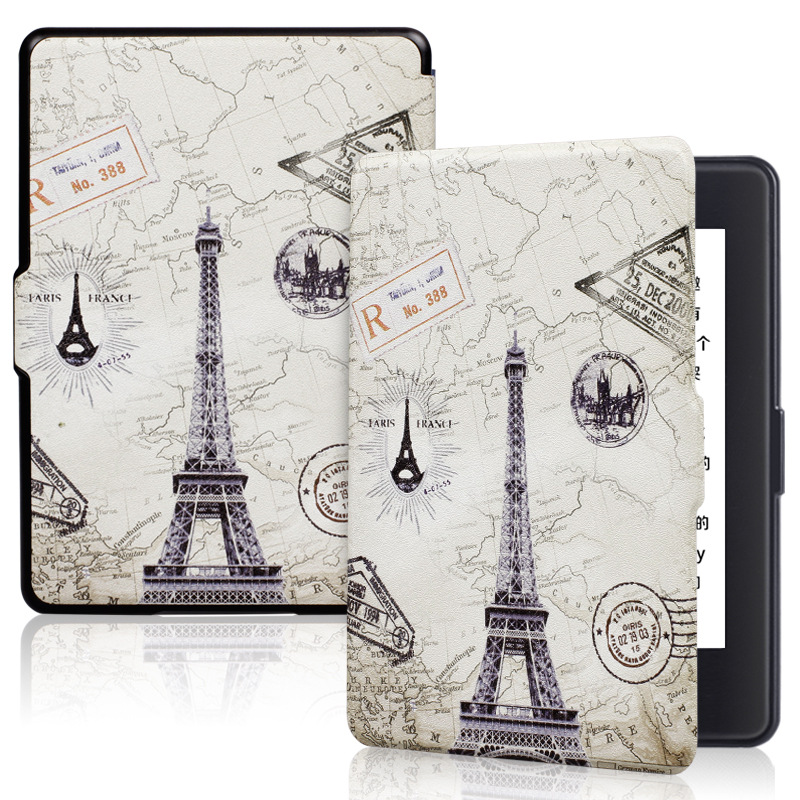 Picture of Spot Suitable for Kindle Protective Case 2016 Entry Version 558 Silk Pattern Painted Protective Case Migu X Leather Case